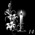  Свечи и цветы Г14